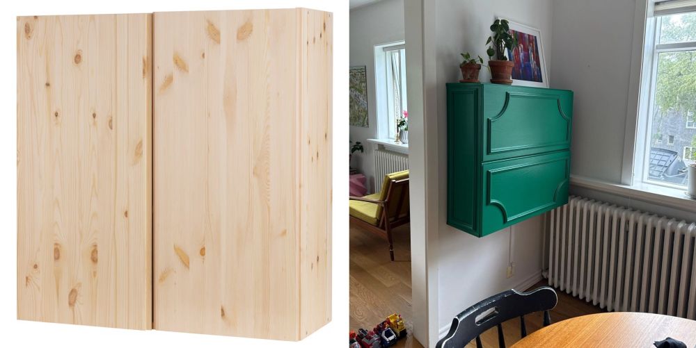 From IKEA Storage Cabinet to a Fold-Away Desk