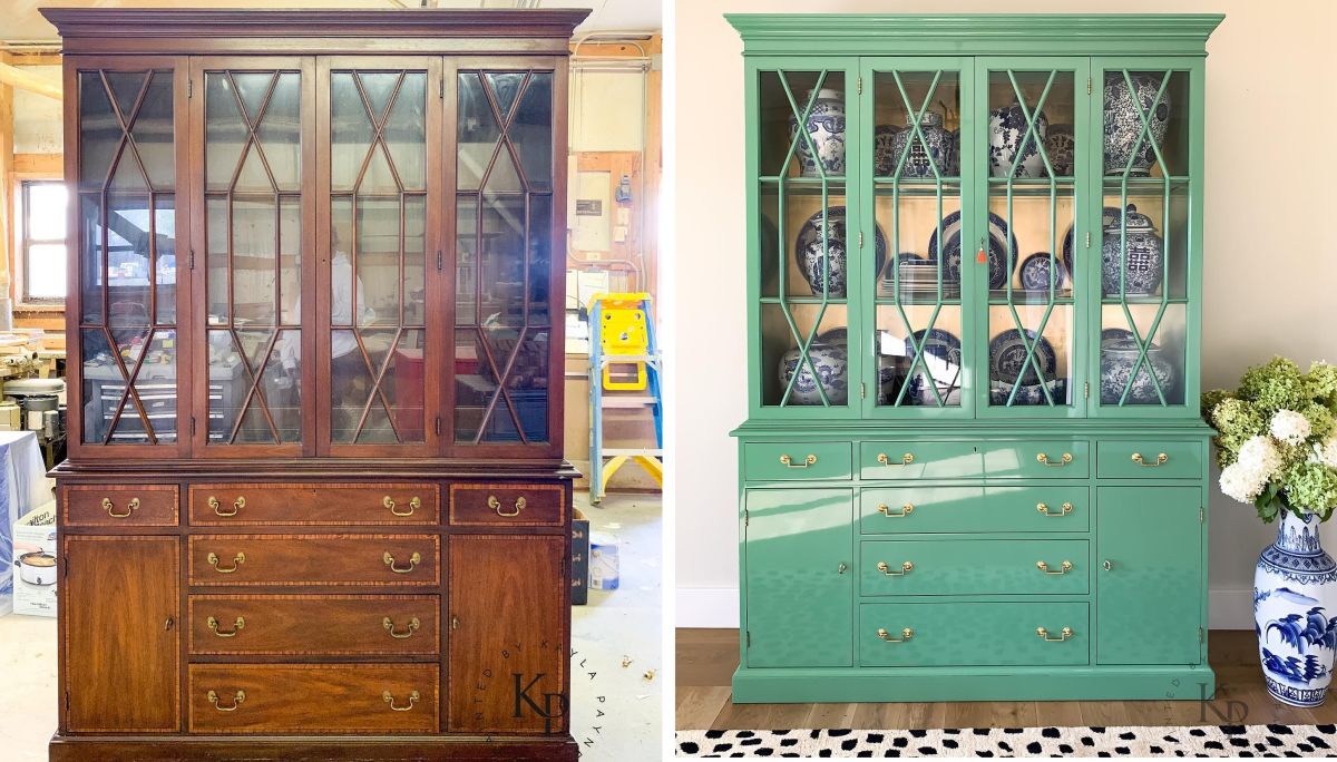 Before and after put the reflective finish in focus