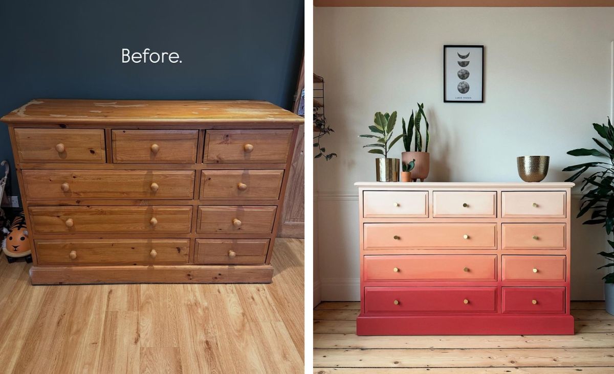 Before and after reveal the value of changing course