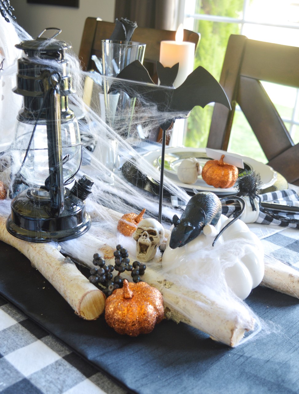 Black Bats Turn Candleholders Into Halloween Decorations