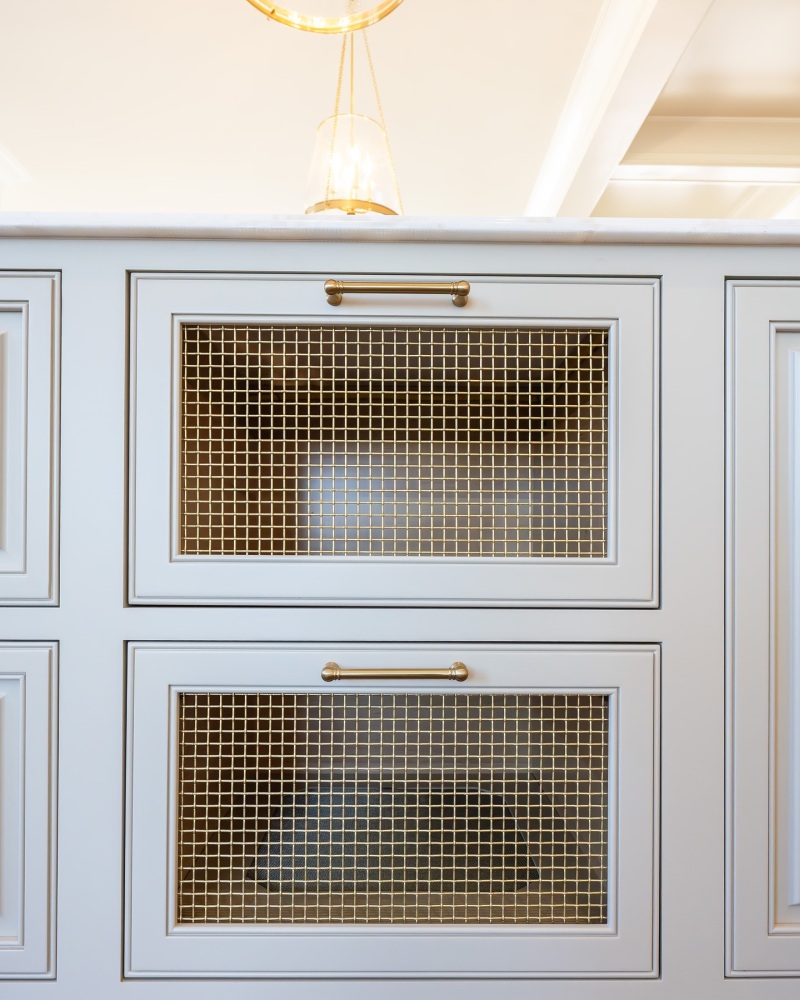 Brass Fronts Provide Ventilation but Admit Light