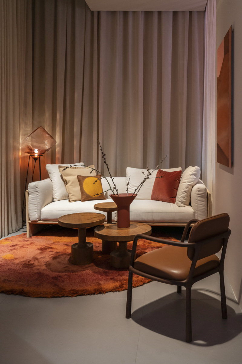 Brown Leather Adds Warmth Without Copying the Sofa