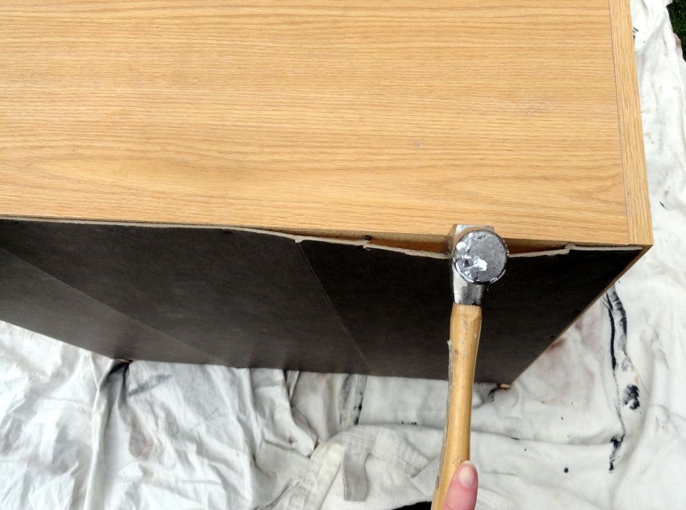 Cardboard Backs Came Off Before the Paint Went On