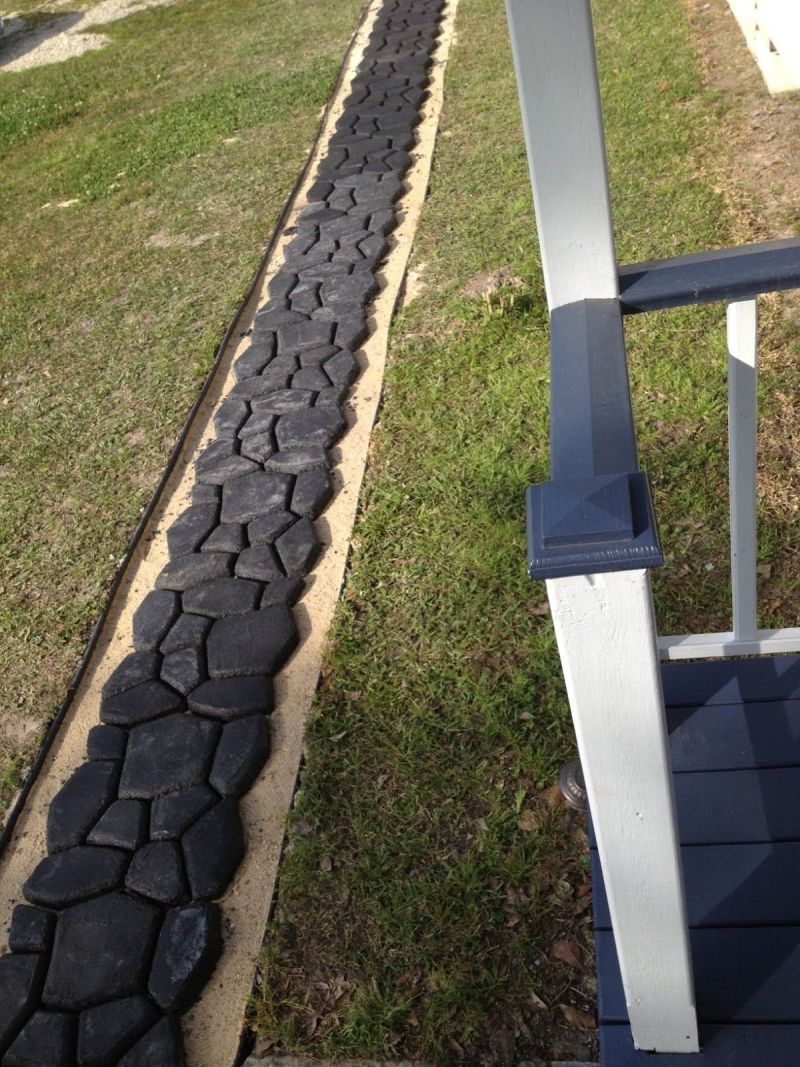Charcoal tint changed the look of the concrete