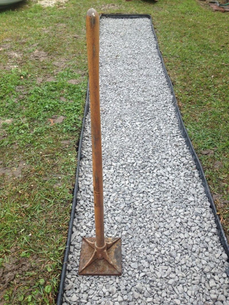 Compacted rock formed the base