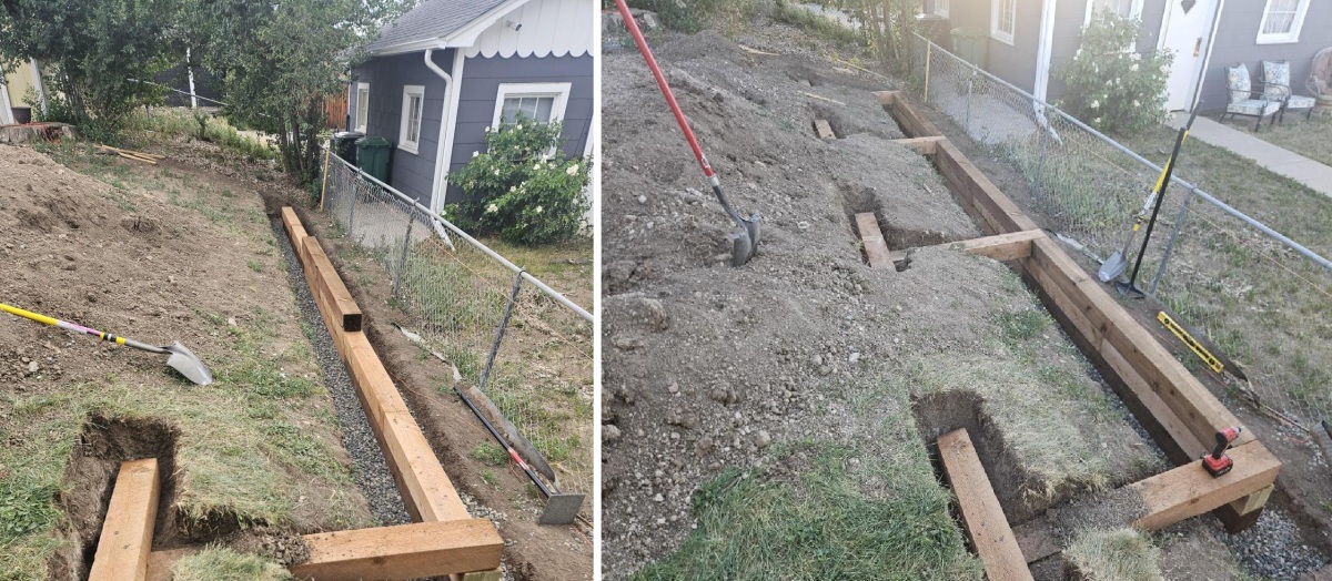 Cross-Anchors Reached Back Into the Yard