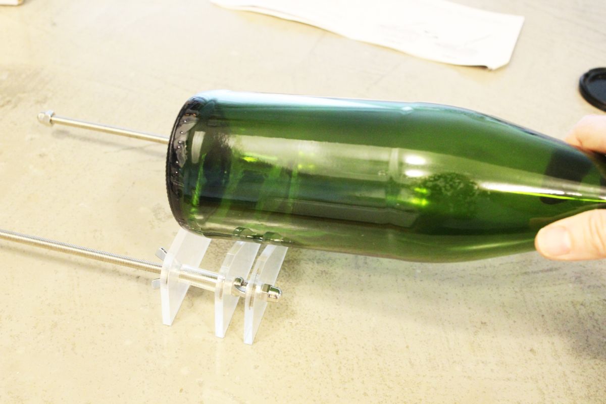 Cutting the Glass Bottom Created Space for the Striker