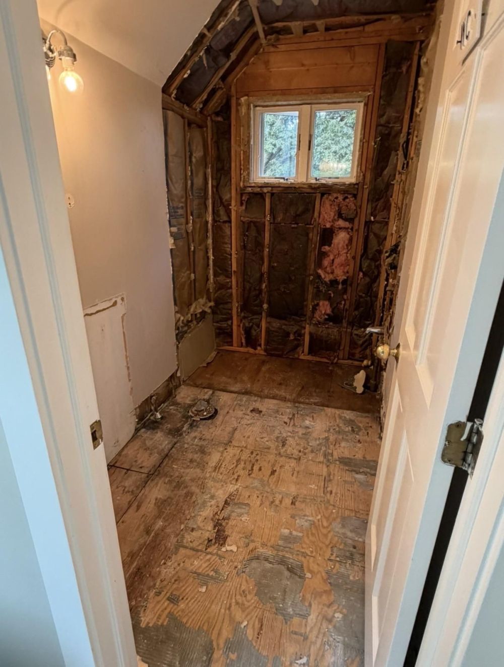 Demolition Exposed the Room Behind the Old Fixtures