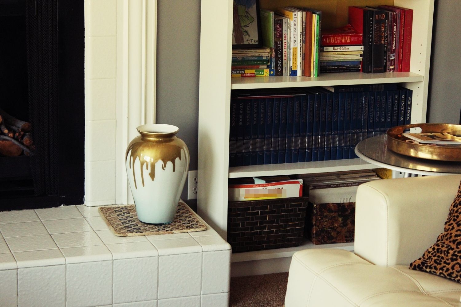 Designer look paint vase