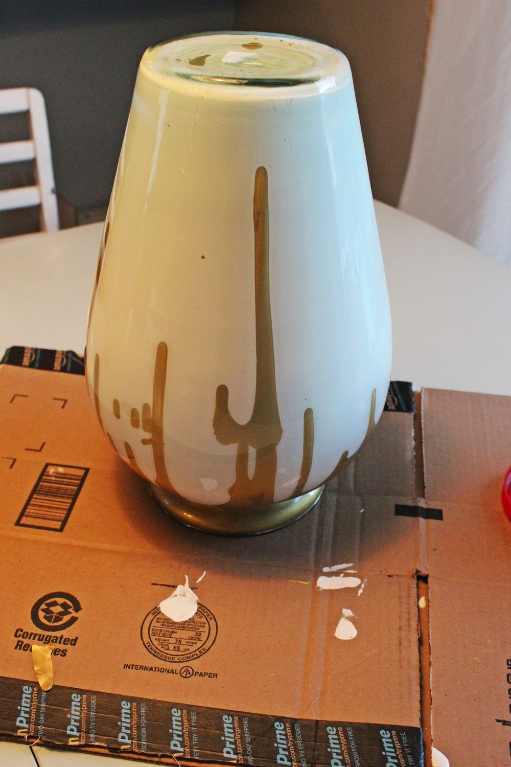 Diy paint drip white