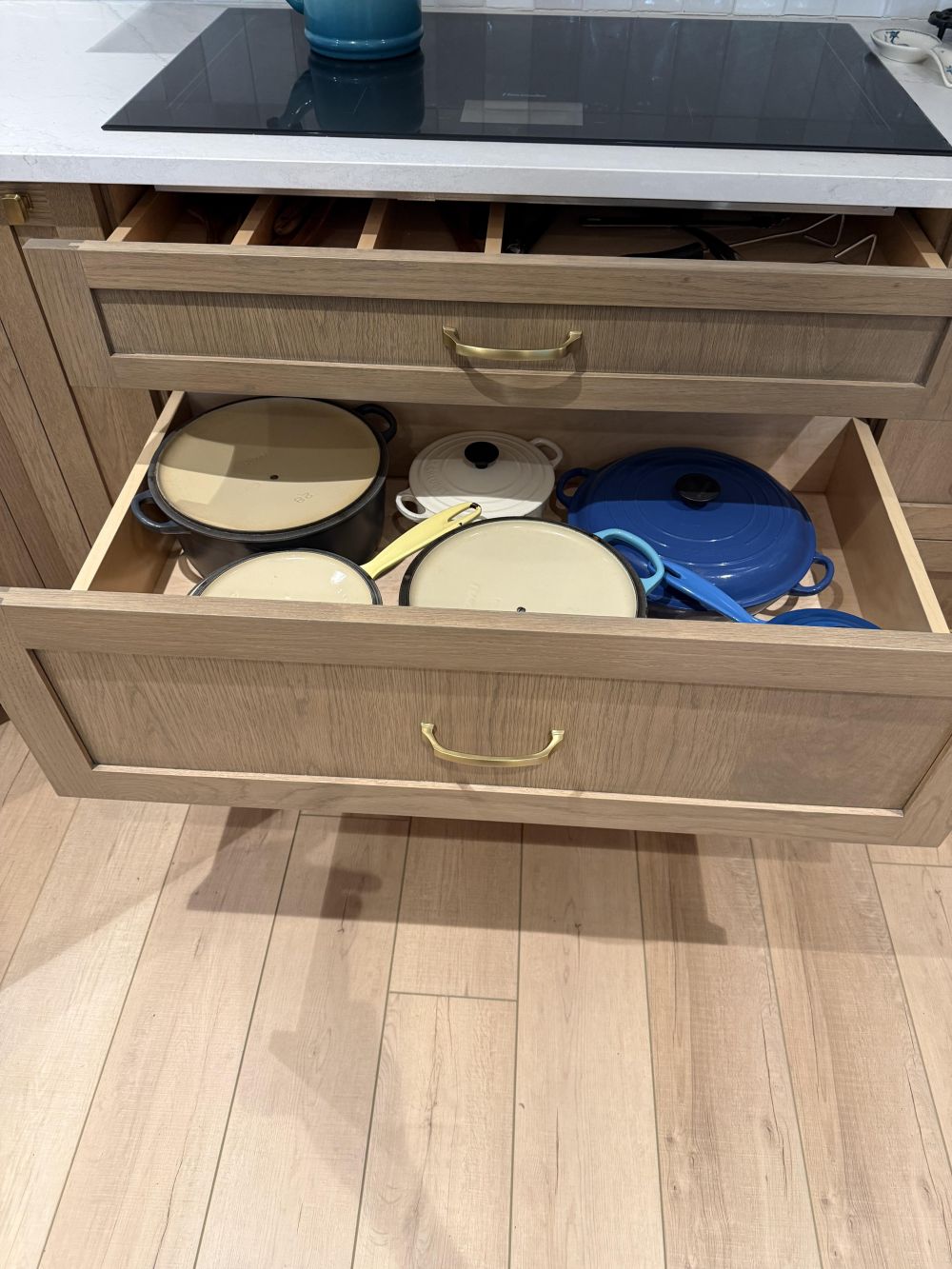 Drawers Replaced Much of the Old Lower Cabinet Storage