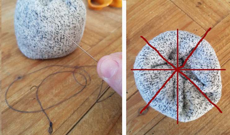 Eight Thread Loops Created the Pumpkin Ridges