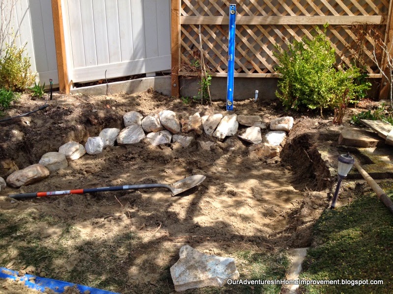 Excavation Cut a Level Space Into the Bank