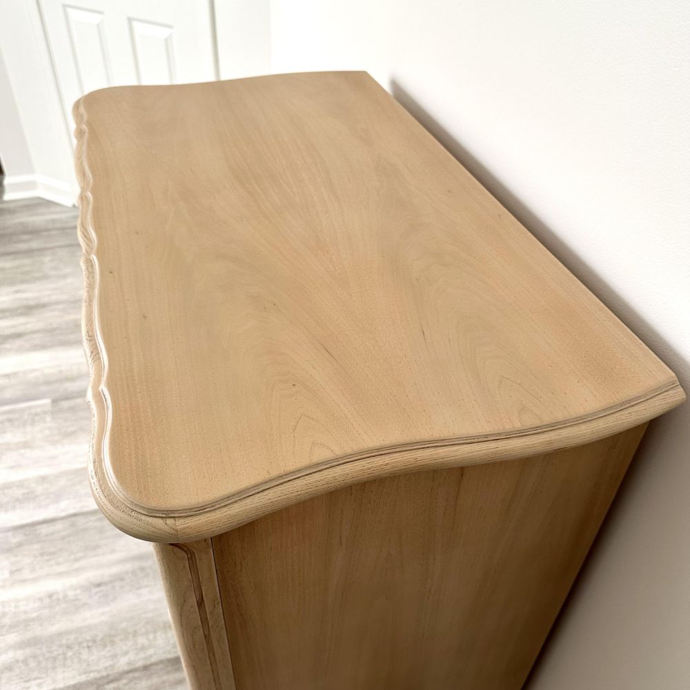 She Stripped the Dark Finish From a French Provincial Dresser and Revealed What Paint Would Have Hidden