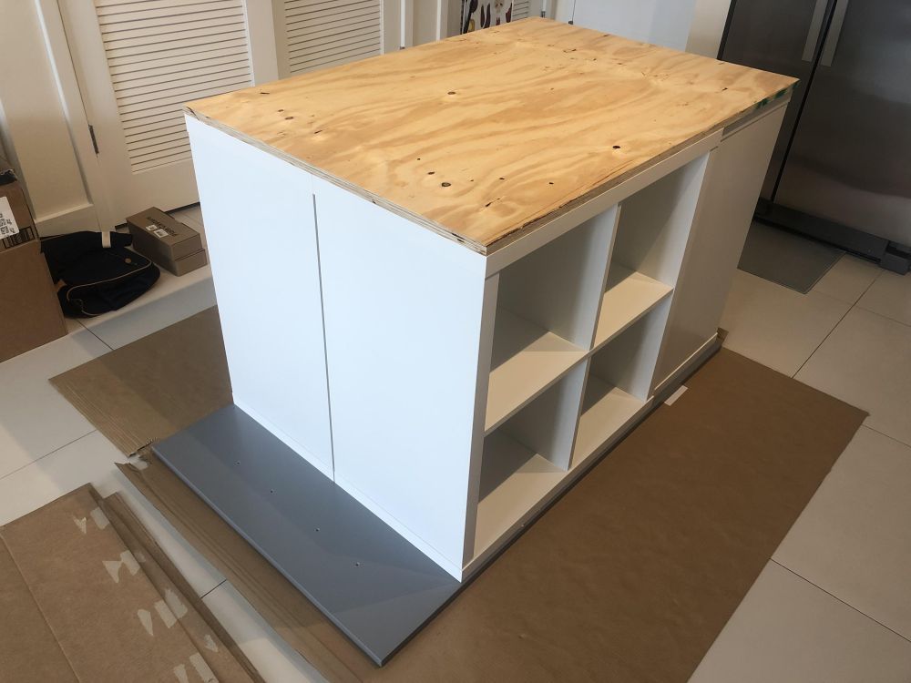 They Joined Three IKEA KALLAX Shelves and Turned Them Into More Than Kitchen Storage