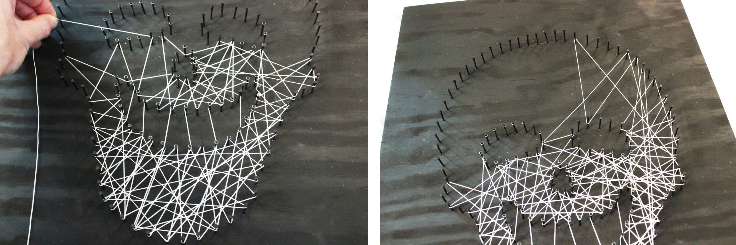 From the jaw, the thread extended across t