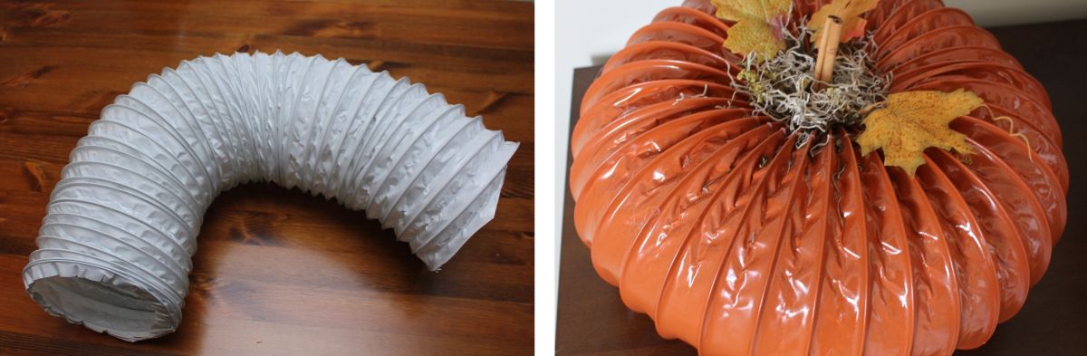 These Fall Pumpkins Started as Dryer Vent Tubing How She Made the Hardware Disappear