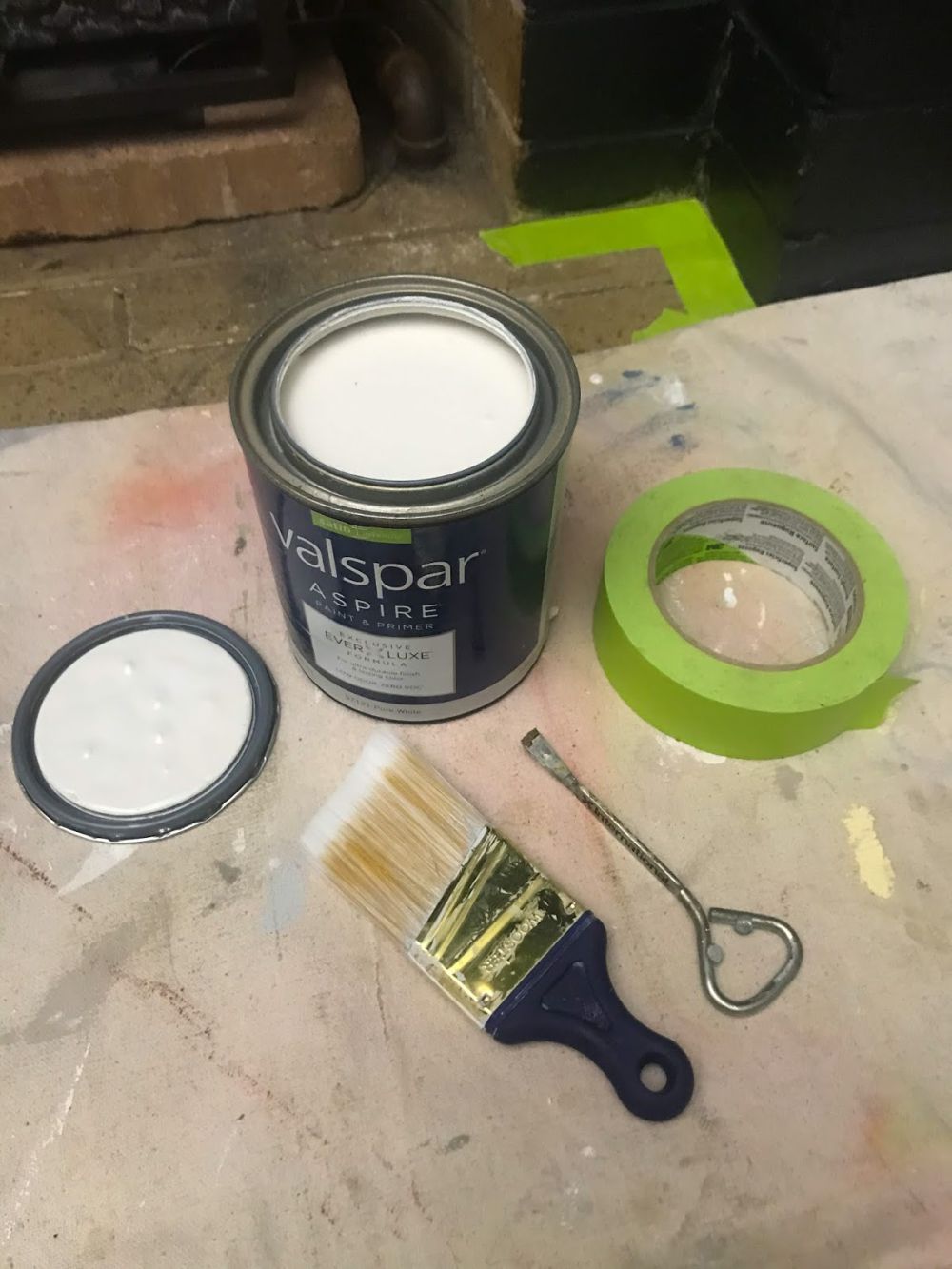 Leftover White Paint Replaced the Black Finish