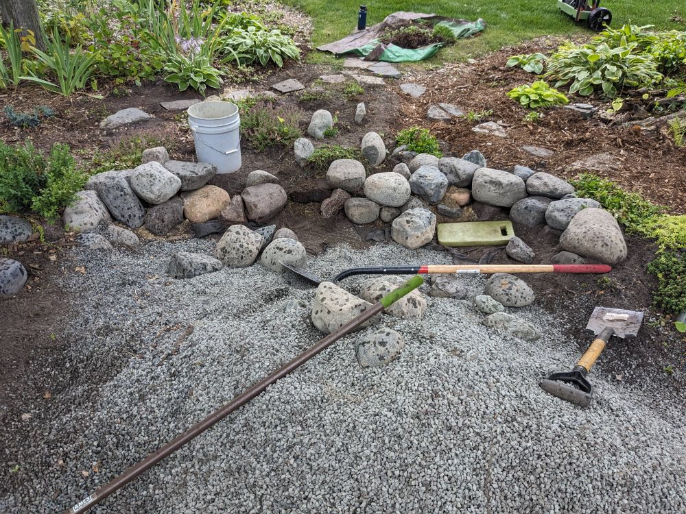 Level the gravel