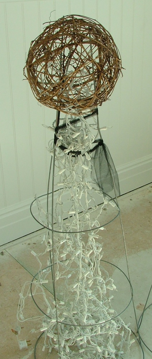 Light Strings Fill the Empty Space Inside