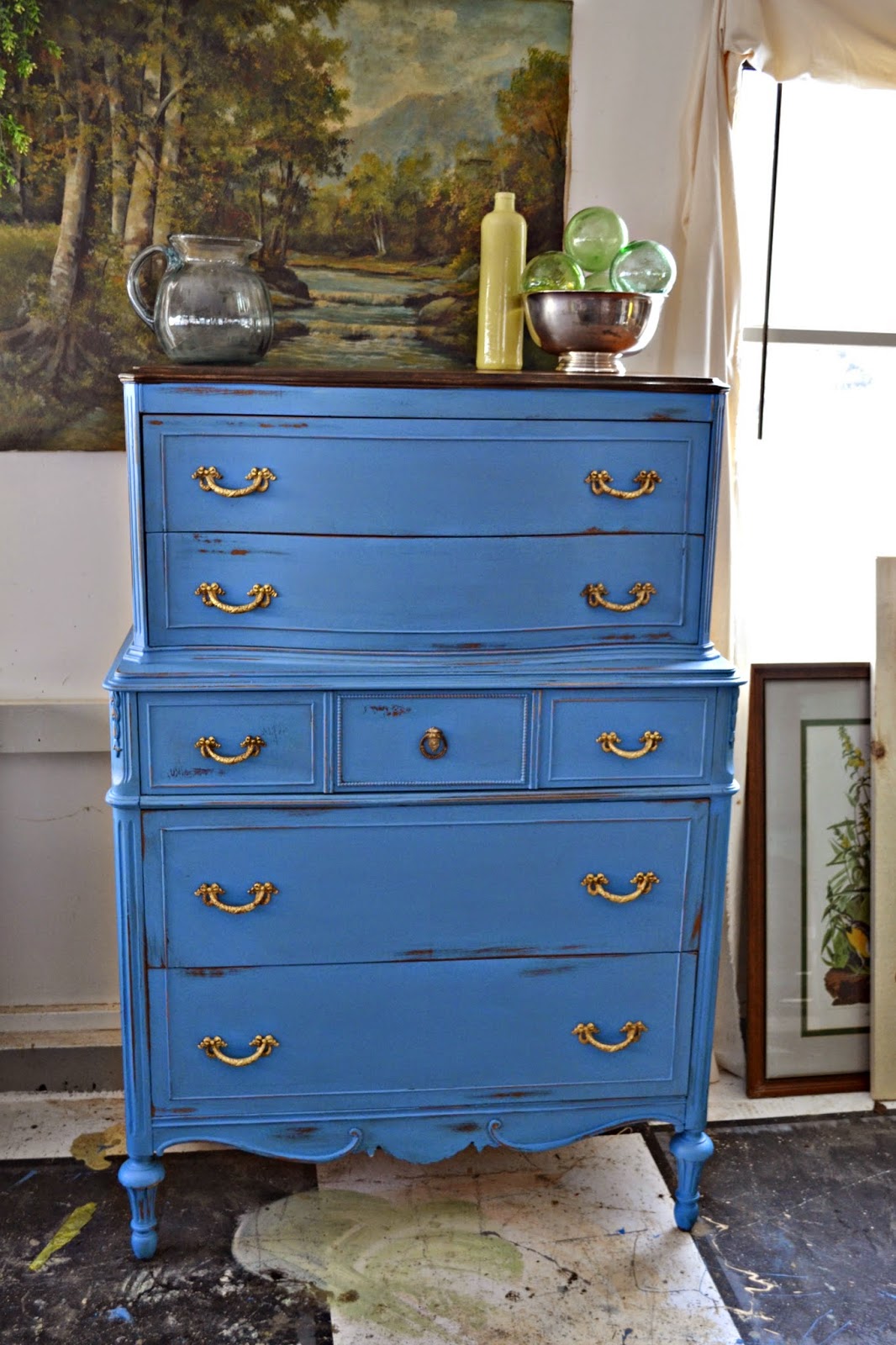 London Sky Blue Replaced the Brown Finish