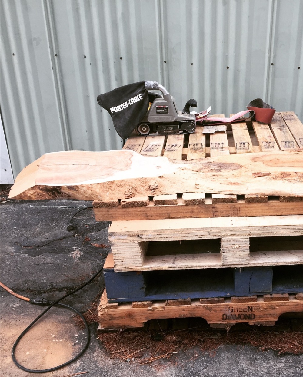 Loose Bark Came Off Before Sanding