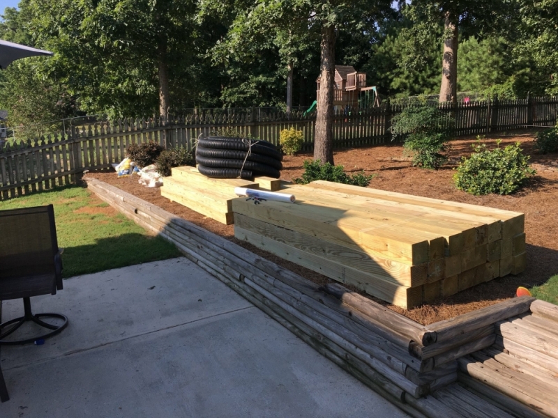 Massive Timbers Arrived for the Replacement