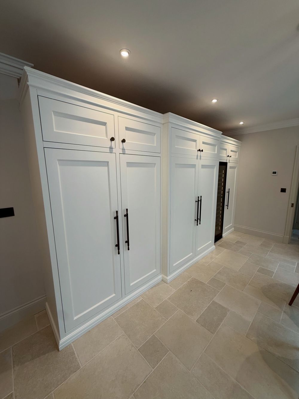 Matching Doors Conceal a Breakfast Station