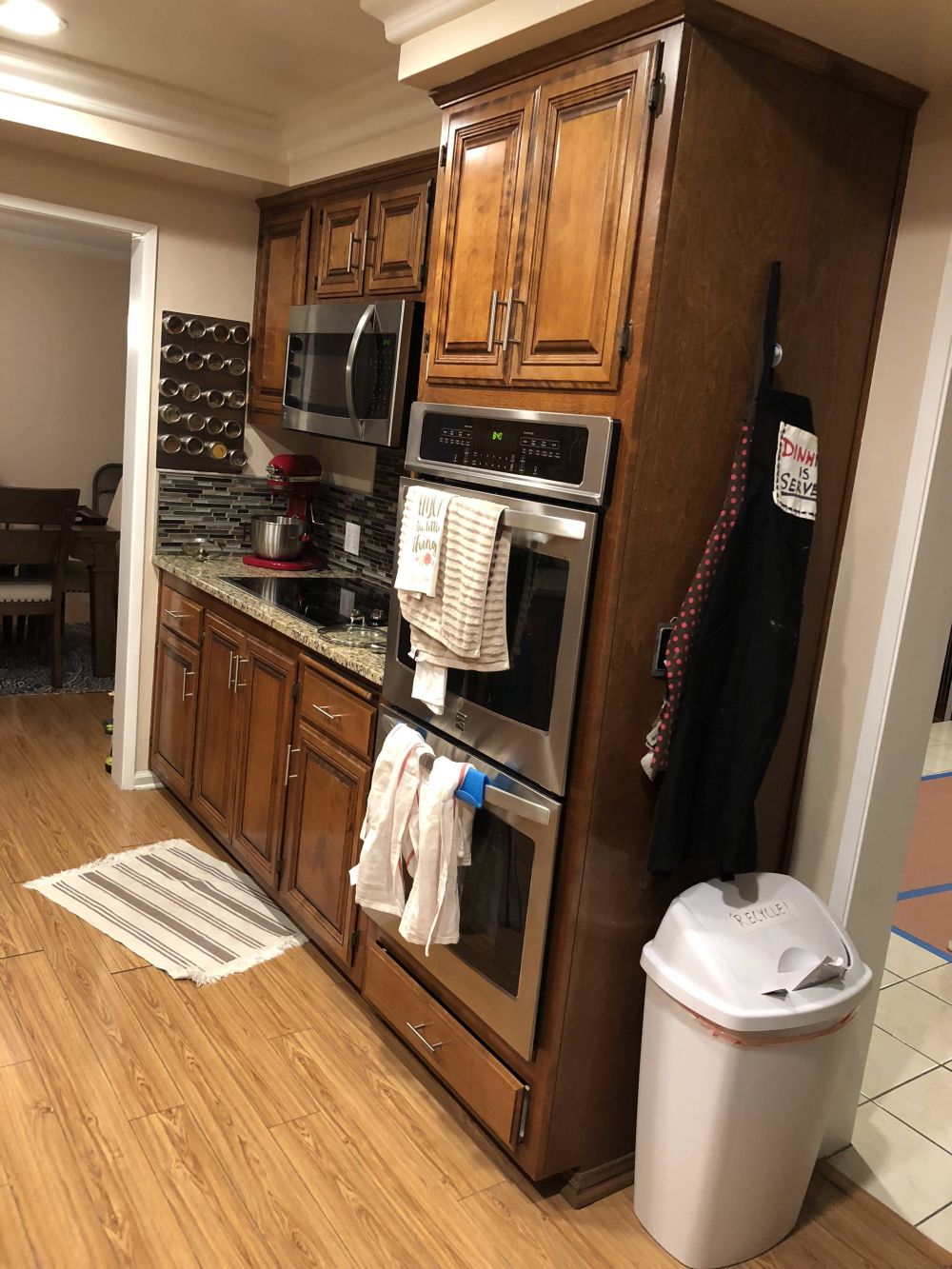 Matching Floors Added More Brown to the Room
