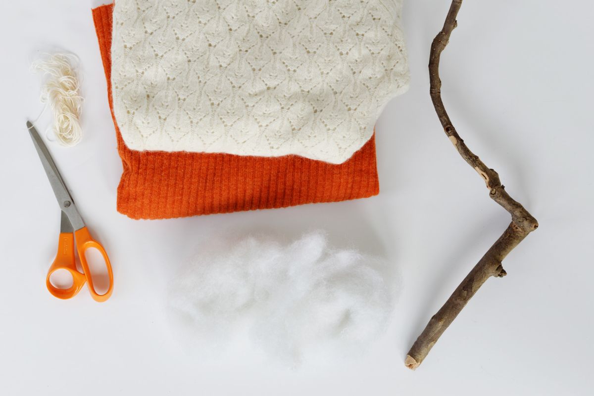 Old Sweaters and Tree Branches Replaced Store-Bought Materials