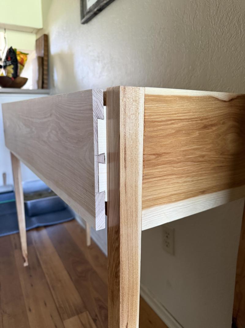 Opening the Drawer Exposes the Dovetails
