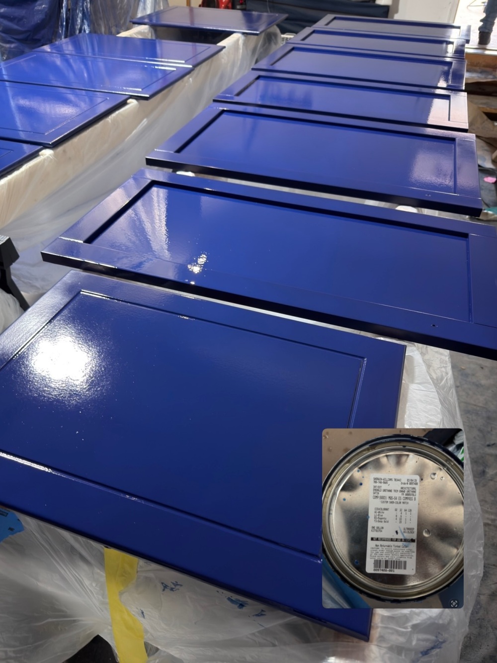 Paint Replaced White With a Bold Sherwin-Williams Blue