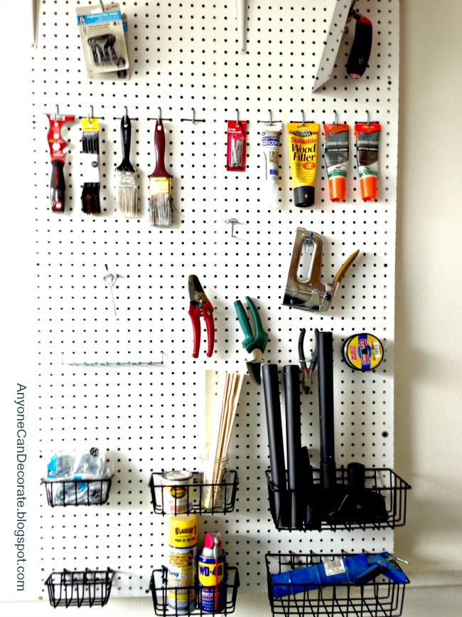 Pegboards garage storage oranization