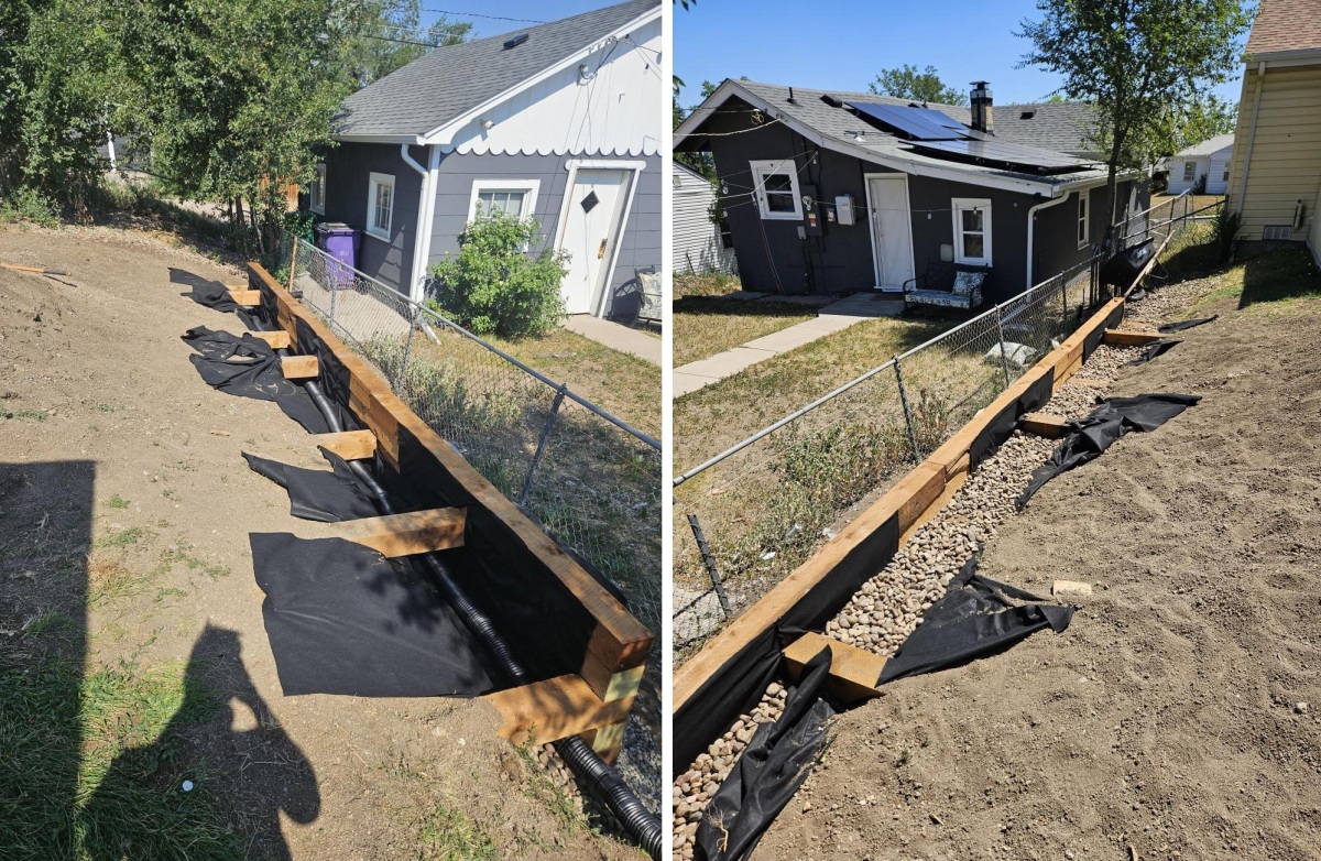 Pipe and Fabric Appeared Before Backfilling