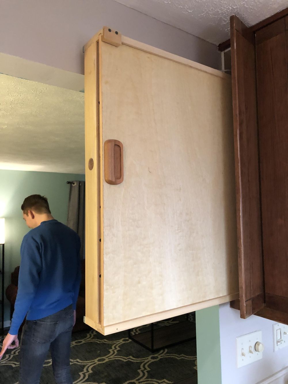 Pulling Out the Panel Exposed a Second Sliding Board