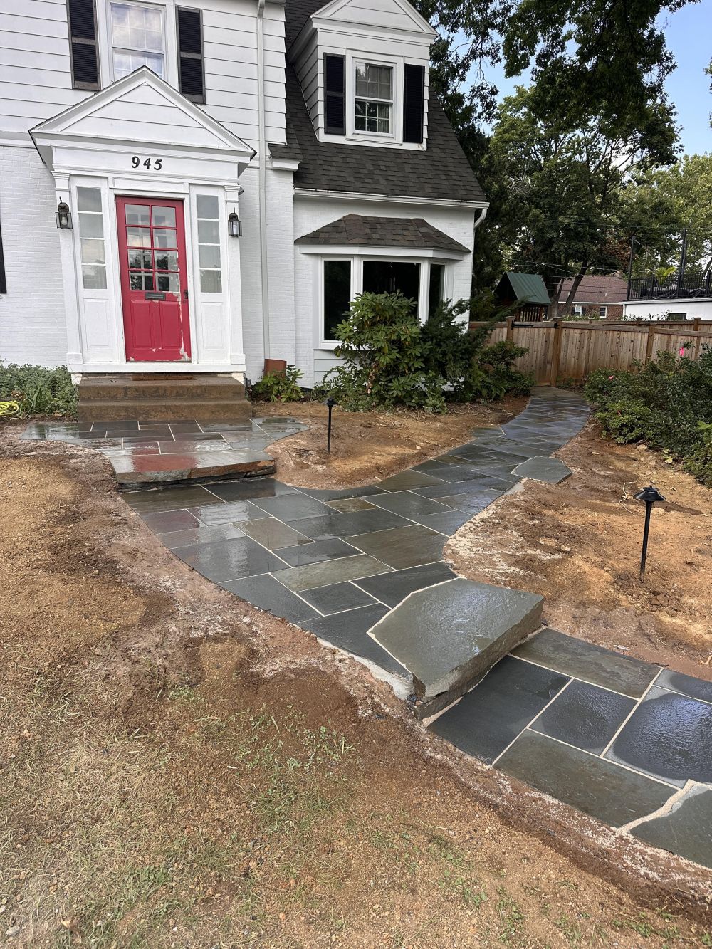 Reclaimed Stone Was Mixed With New Flagstone