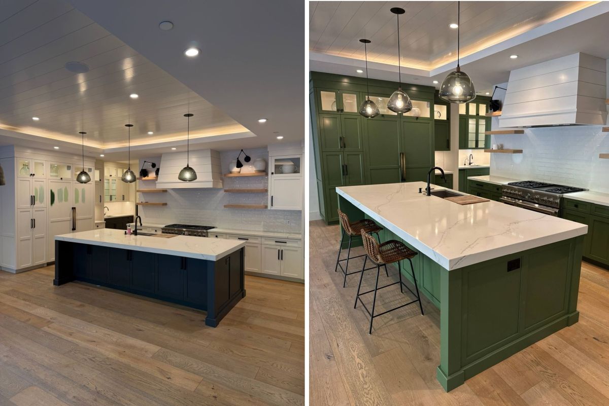 Same Kitchen, Different Color From End to End