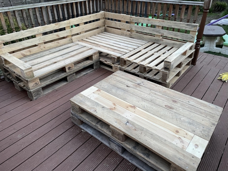 Sanding prepared the timber for its painted finish