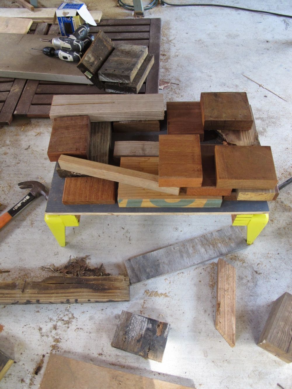 Scrap pieces did not need to match
