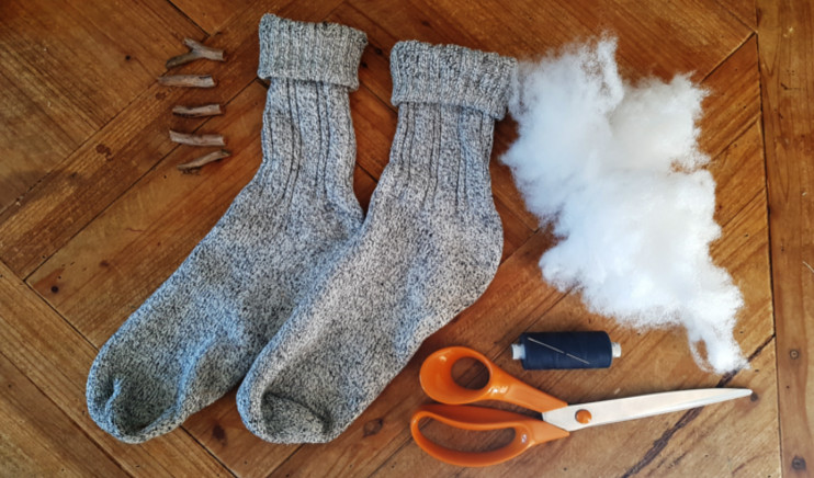 She Cut Each Sock Into Two Pumpkin Pieces