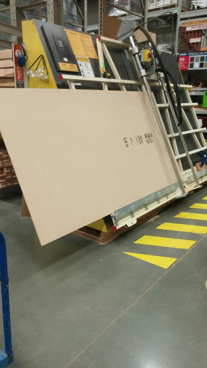 She Started With a Large Sheet of Wood