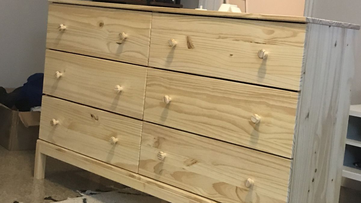 She Wanted the West Elm Look but Bought IKEA's $179 Tarva Instead What She Did With $40 Changed the Look
