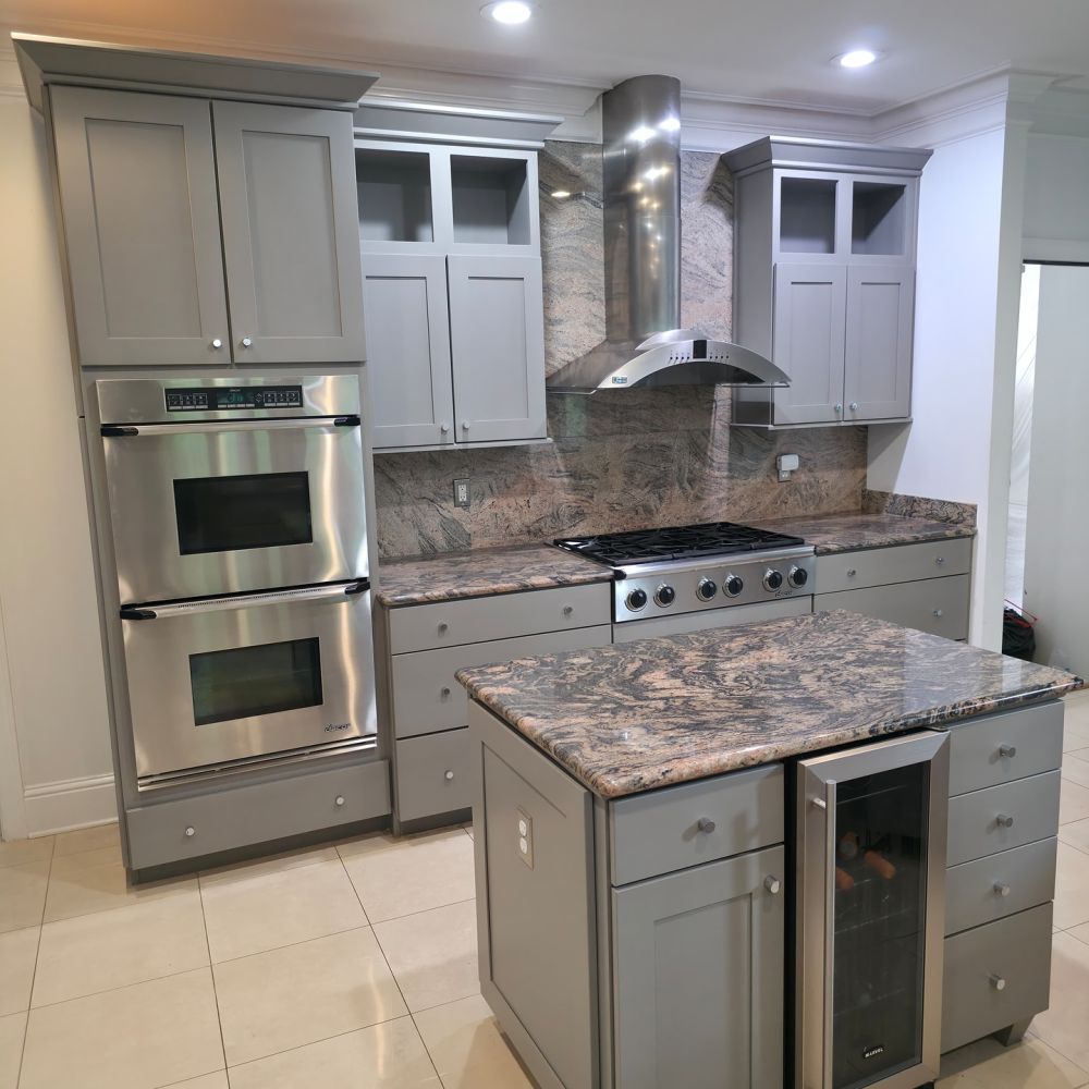 Sherwin-Williams Dovetail Replaced the Honey Oak Finish