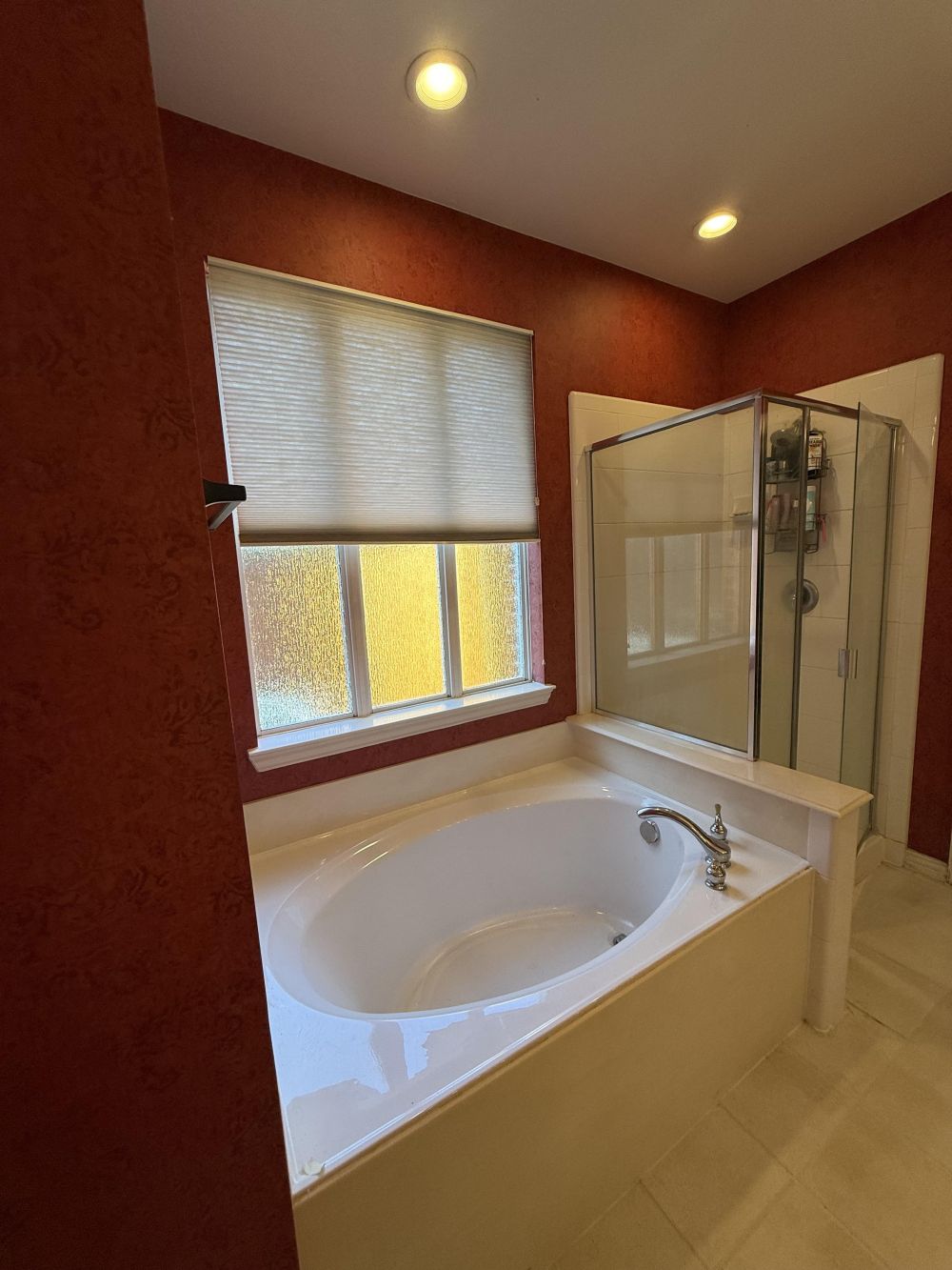 Soaking Tub Space Became a Window Bench With Storage