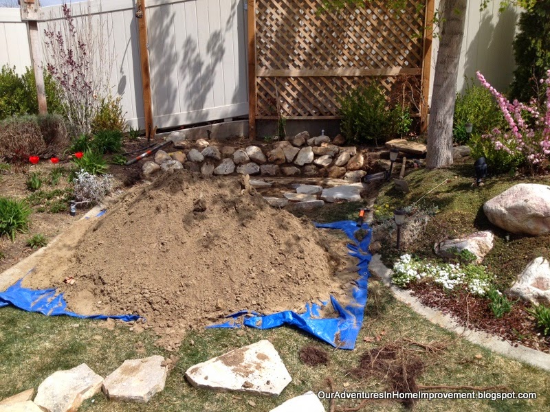 Some Excavated Soil Went Back Beneath the Stones