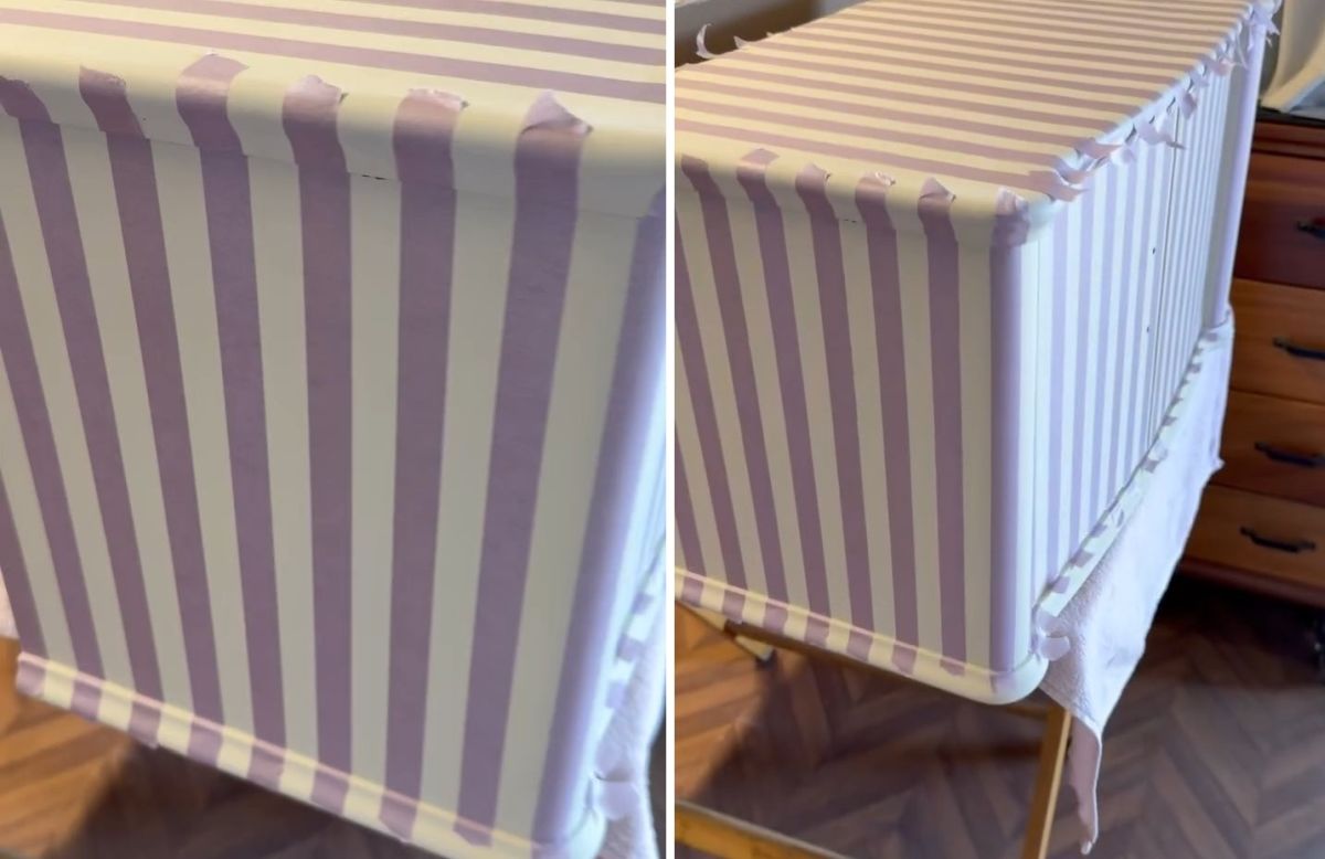 Tape Carried the Stripes Across the Corners