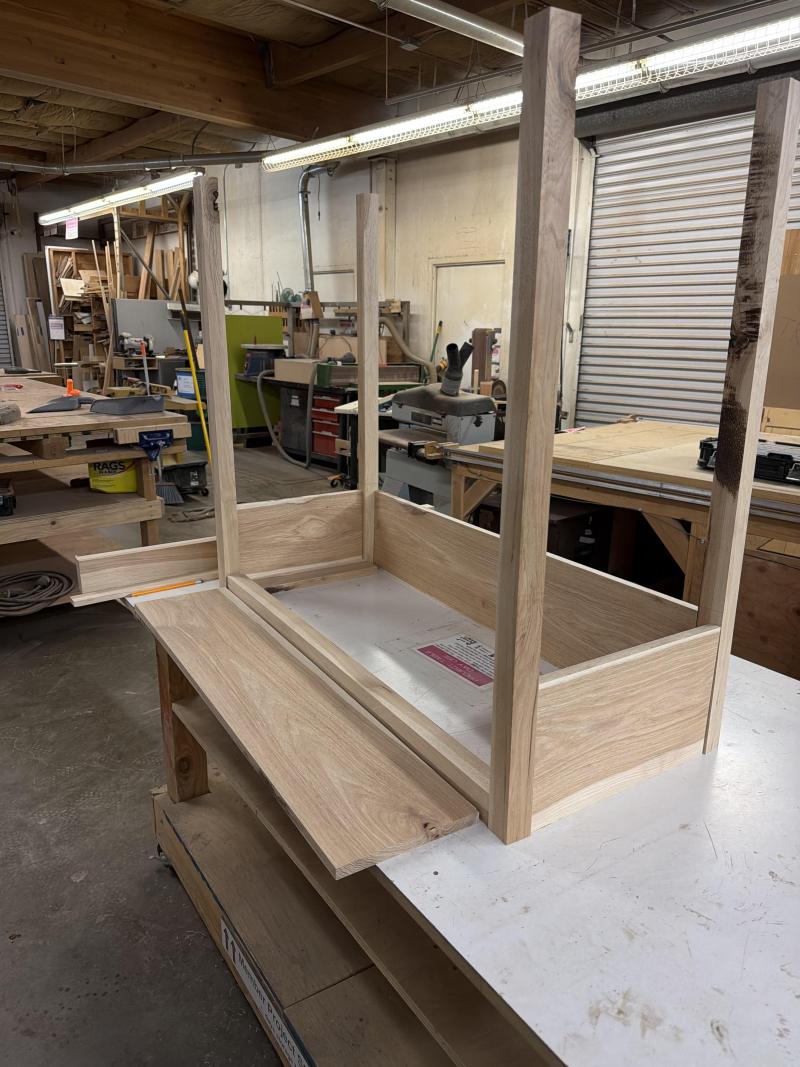 Tapered Legs Keep the Space Beneath It Open