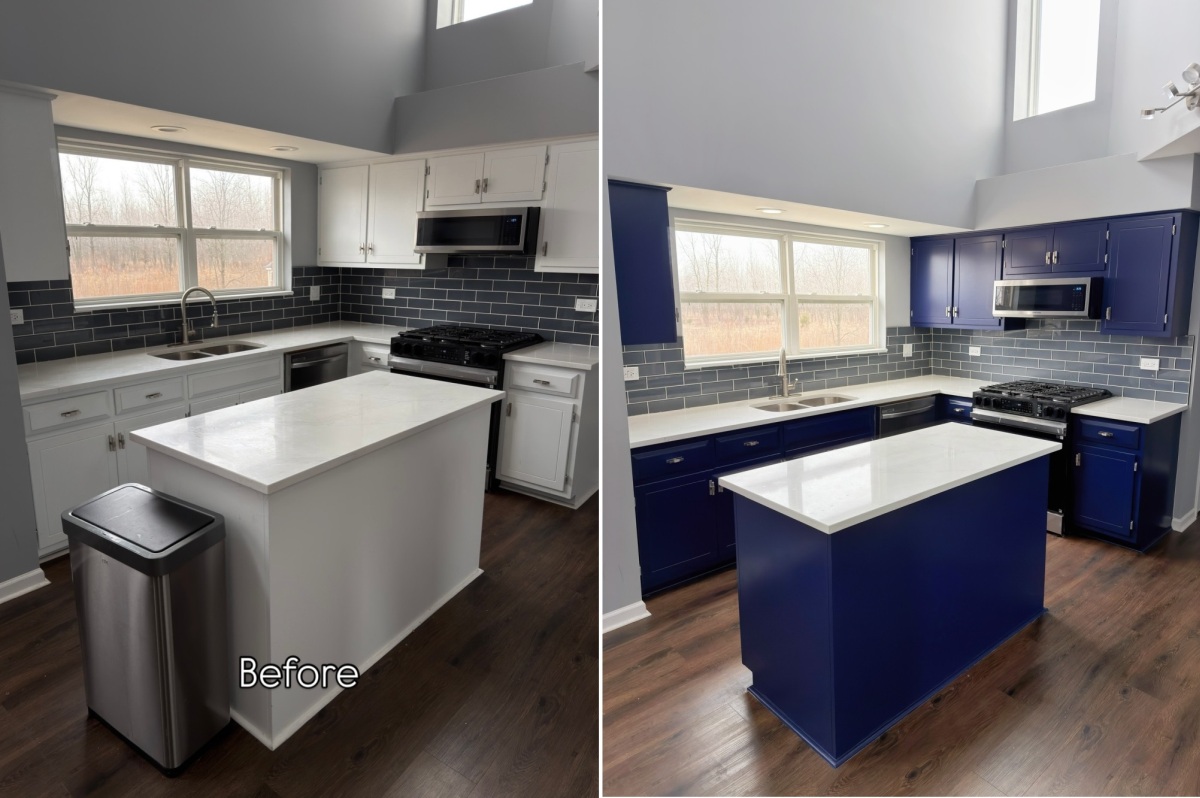 The Before-and-After Shows What Paint Changed