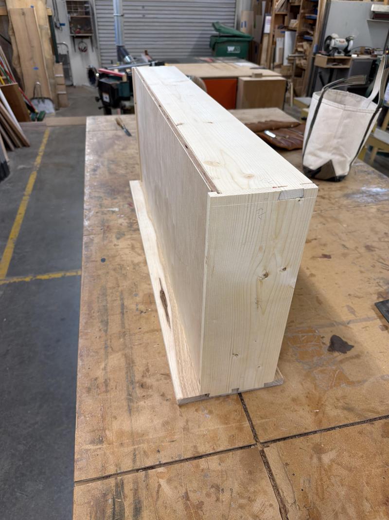 The Drawer Box Takes Shape Apart From the Table