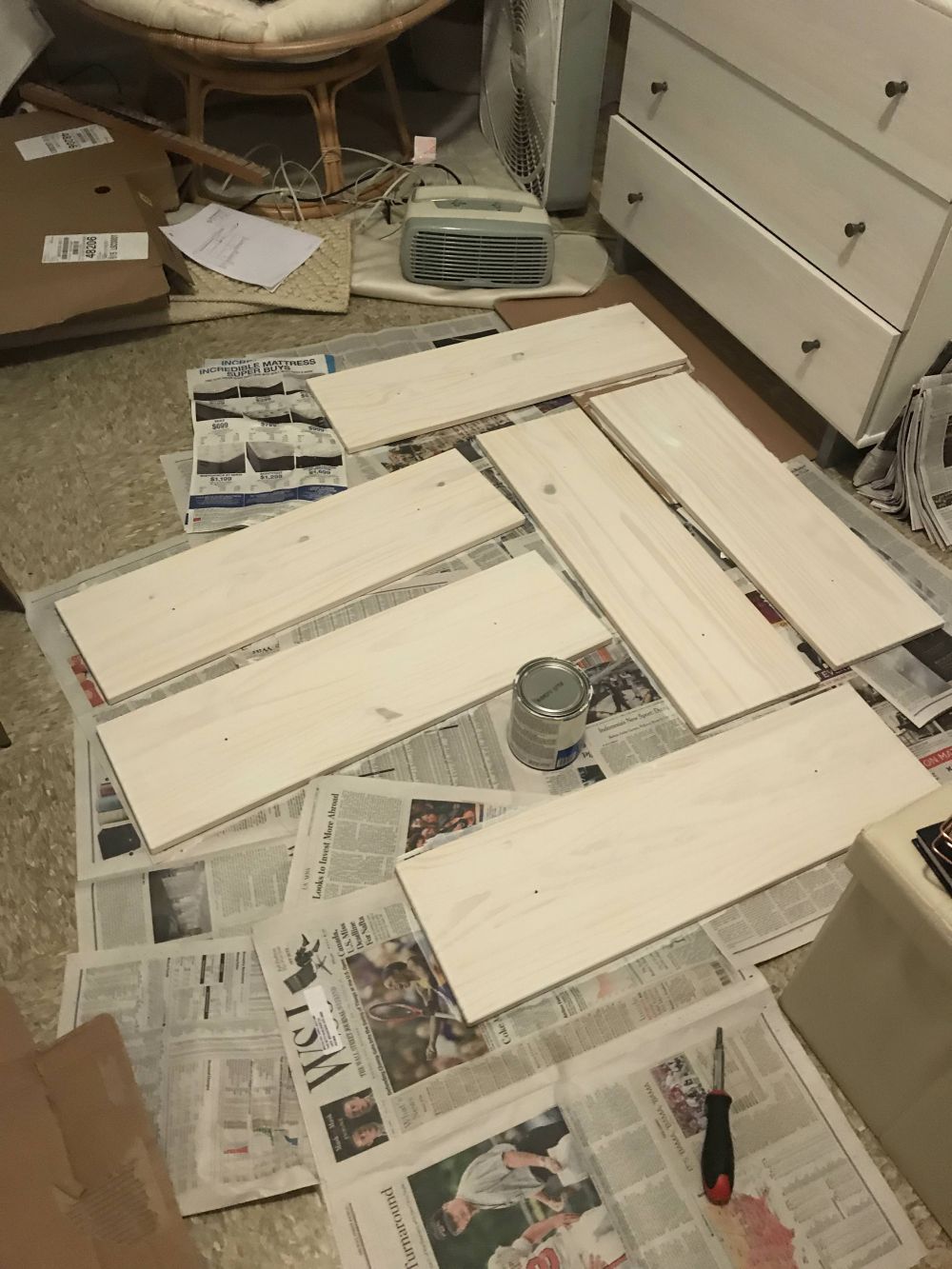 The Drawer Fronts Received a Separate Finish